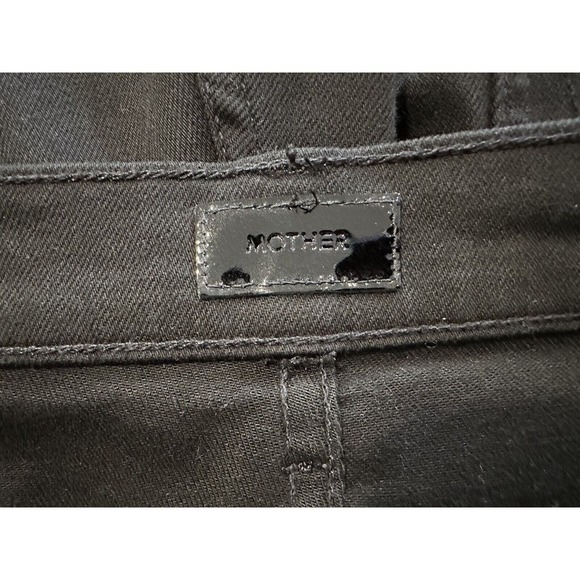 MOTHER The Dagger Flood Pitch Black Jeans Size 29 NWOT - Picture 7 of 10